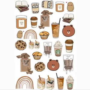 استیکر لپ تاپ طرح brown مجموعه 30 عددی