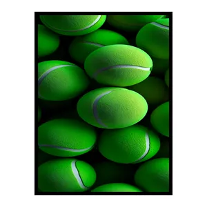 تابلو نوری بکلیت طرح ورزشی توپ تنیس مدل B-bu7411 فریم مشکی