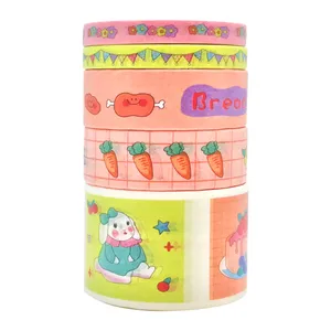 چسب واشی مدل خرگوش و هویج عرض 3 سانتی متر بسته 5 عددی