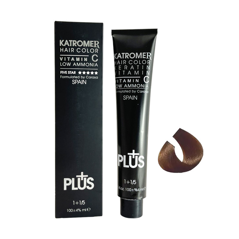 رنگ مو کاترومر شماره W7 حجم 100 میلی لیتر رنگ بلوند شکلاتی روشن