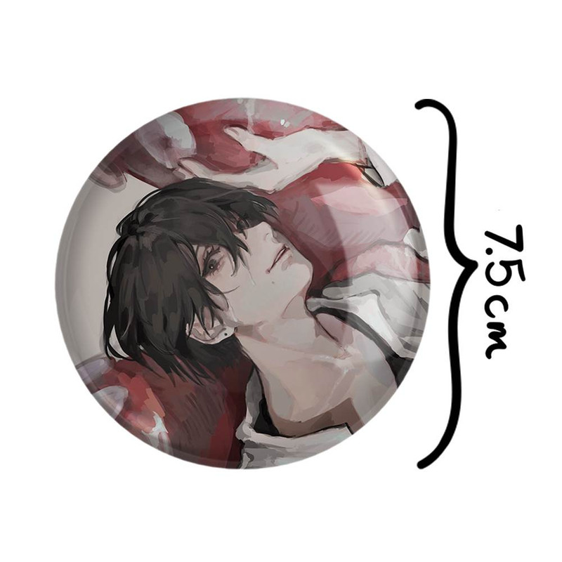 آینه جیبی خندالو مدل یوشیدا انیمه مرد اره ای Chainsaw Man  کد 22330