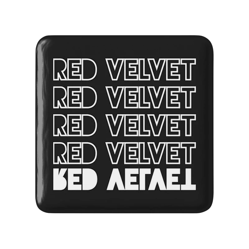 مگنت خندالو طرح گروه رد ولوت Red Velvet  مدل مربعی کد 19693