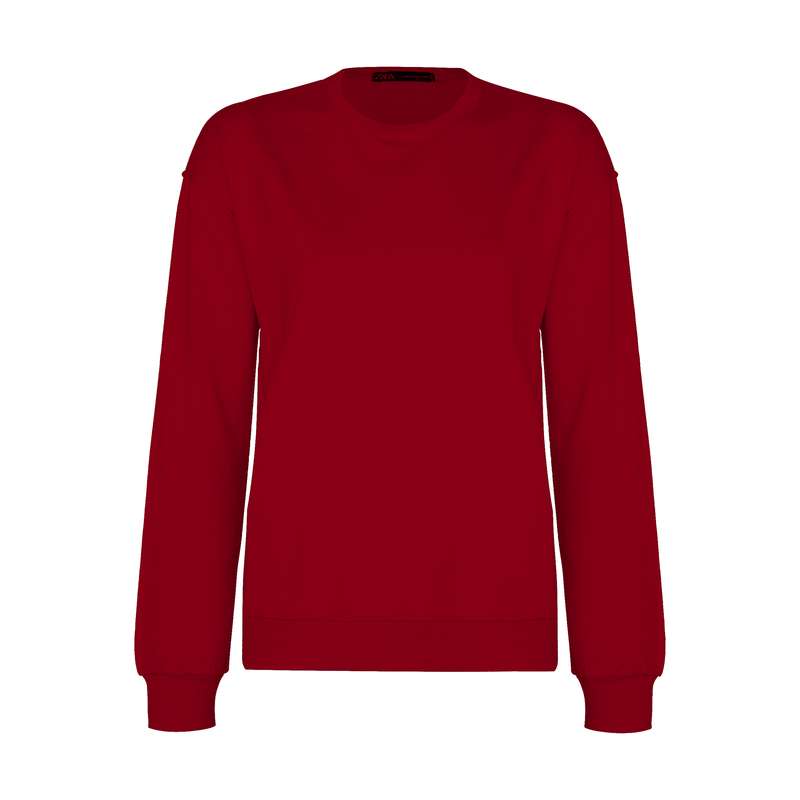 سویشرت زنانه مدل دورس کد ART-BSA رنگ قرمز