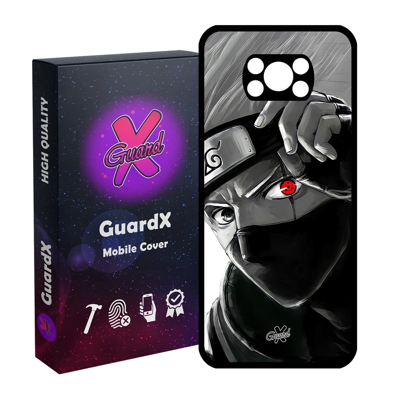 کاور گارد ایکس طرح Kakashi Anime مدل Glass10588 مناسب برای گوشی موبایل شیائومی Poco X3 NFC/Poco X3/Poco X3 Pro