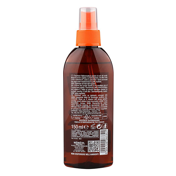 اسپری برنز کننده دیلیس مدل Olio Di Coco حجم 150 میلی لیتر