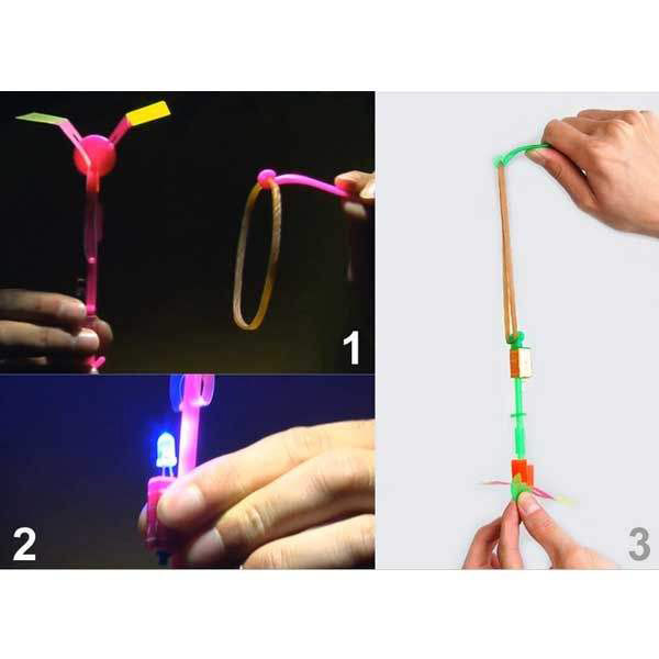 اسباب بازی راکت کوپتر مدل fullcolor بسته 4 عددی