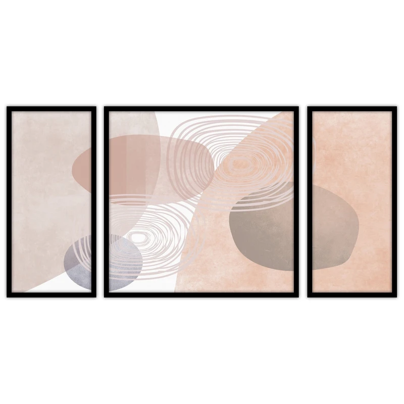 تابلو بکلیت طرح مدرن و مینیمال مدل B-bu3637 مجموعه 3 عددی
