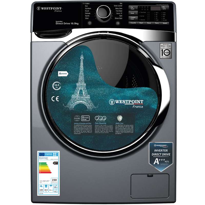 ماشین لباسشویی 10.5 کیلوگرم اتوماتیک وست پوینت مدل WMSD-105143.ES ماشین لباسشویی 10.5 کیلوگرم اتوماتیک وست پوینت مدل WMSD-105143.ES