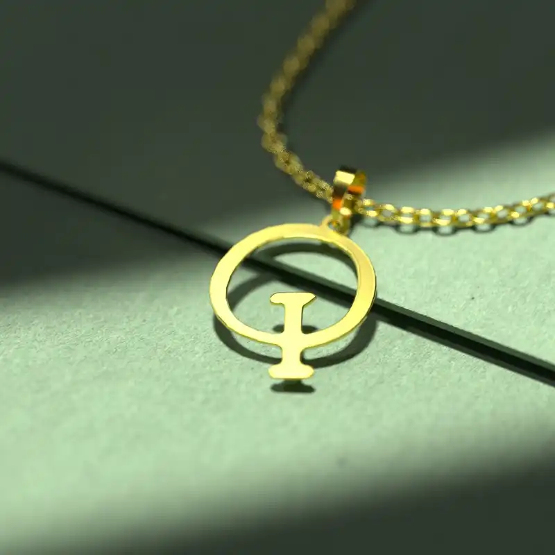 گردنبند طلا 18 عیار زنانه مدوپد مدل حرف Q کد H3-1-1381