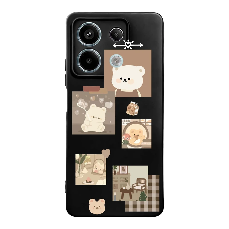 کاور قاب گوشی طرح قاب عکس خرسی کد k775 مناسب برای گوشی موبایل شیائومی Redmi Note 13 Pro 5G