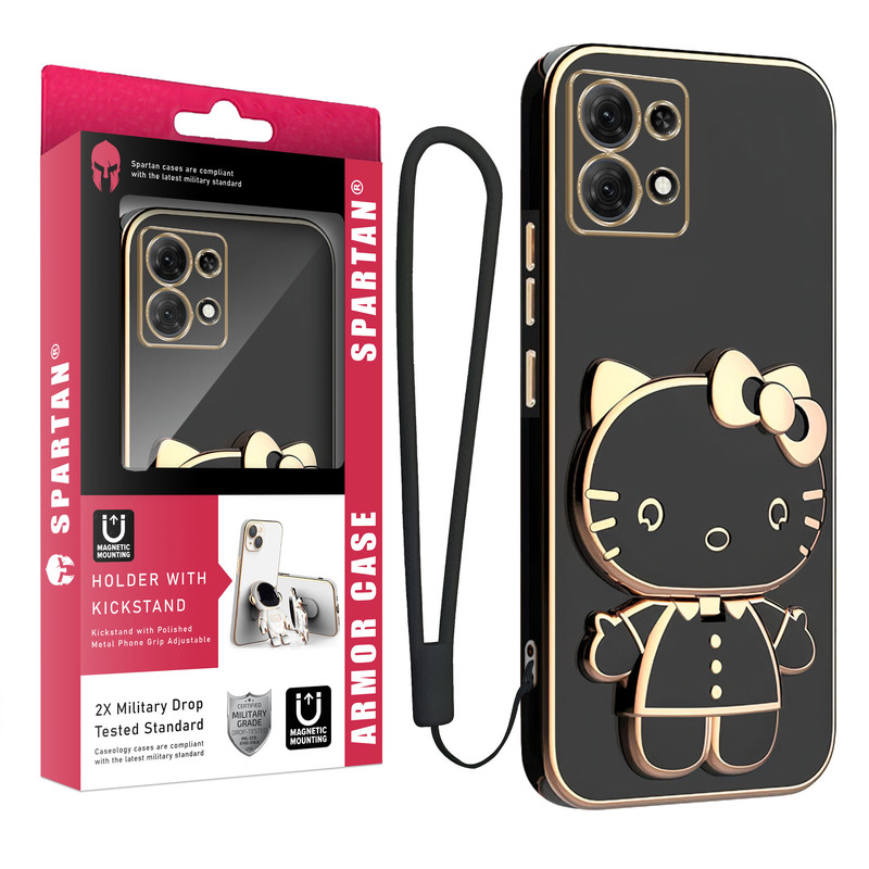 کاور اسپارتان مدل Kitty Strap مناسب برای گوشی موبایل شیائومی Redmi Note 13 Pro 5G / Poco X6 5G به همراه بند