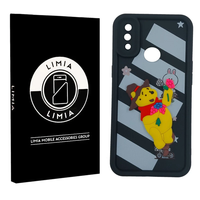 کاور لیمیا مدل سولید لنزدار طرح عروسکی برجسته مناسب برای گوشی موبایل سامسونگ Galaxy A10s