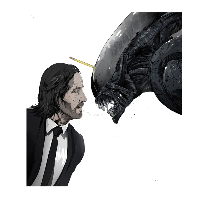 استیکر لپ تاپ و موبایل مدل سریال طرح جان ویک john wick کد 2358