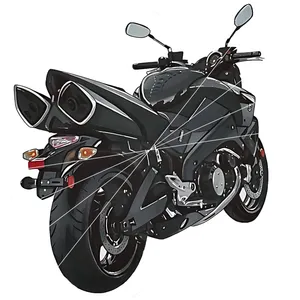 استیکر لپ تاپ مدل موتور بیکینگ کد 2025