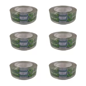 چسب نواری کریستال کلیر مدل protape عرض 1.7سانتی متر بسته 6 عددی 