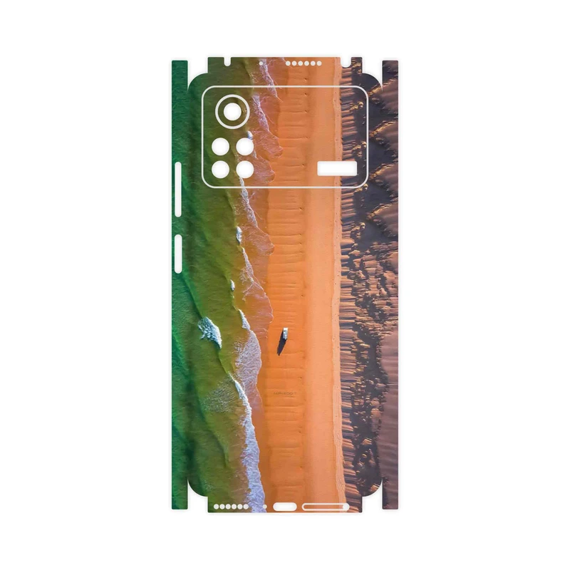 برچسب پوششی ماهوت مدل Beach and Green Sea-FullSkin مناسب برای گوشی موبایل شیائومی Poco X4 Pro 5G