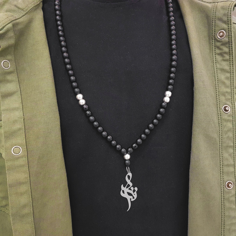 گردنبند نقره مردانه ترمه ۱ مدل فراز کد ma 1403