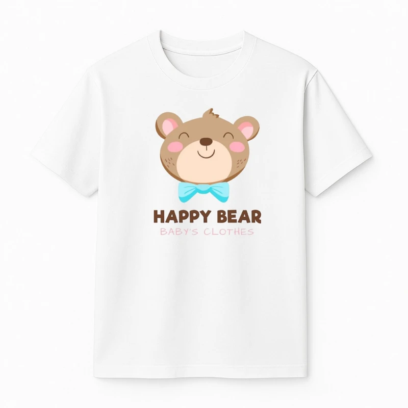 تی‌شرت آستین کوتاه پسرانه مدل خرس خوشحال 