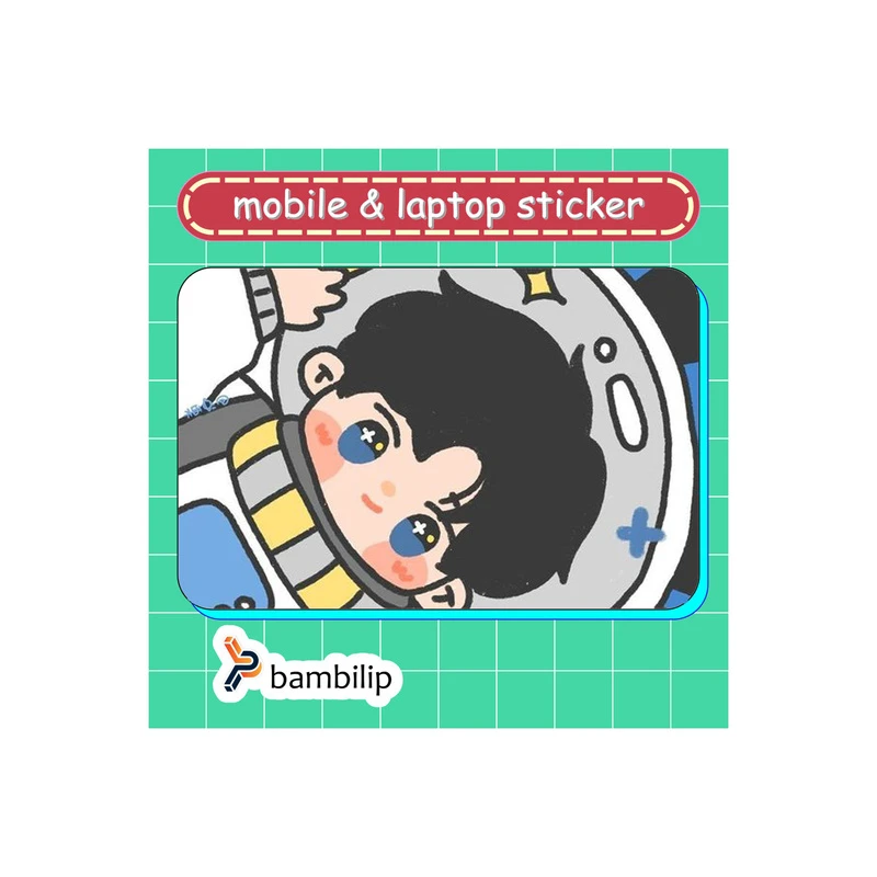استیکر بامبیلیپ مدل کارت عابر طرح پسر کهکشانی کد 5742161