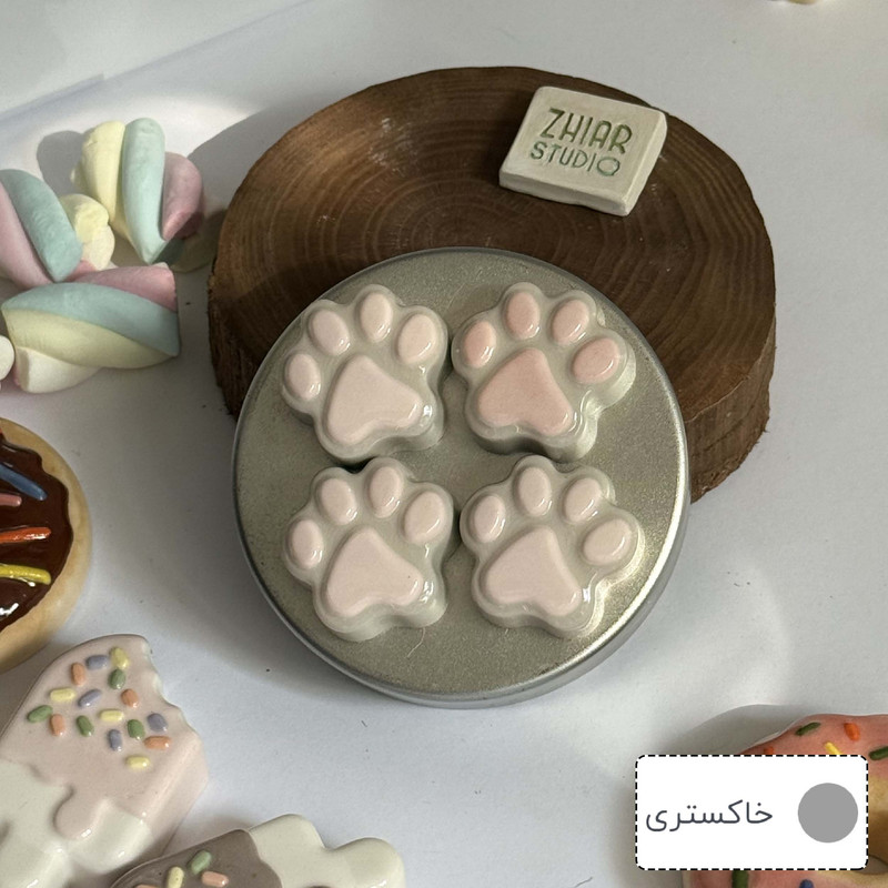 مگنت ژیار استودیو طرح پنجه‌های پاستیلی مجموعه 4 عددی