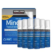 فوم ضد ریزش مو کرکلند مدل Minoxidil 5% حجم 360 میلی لیتر مجموعه 6 عددی