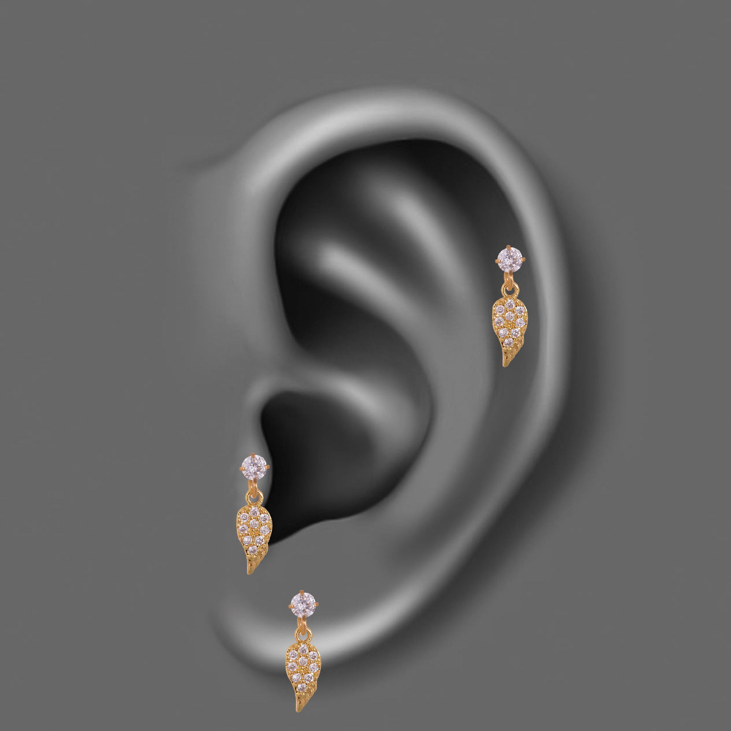 پیرسینگ گوش زنانه مدل PS474