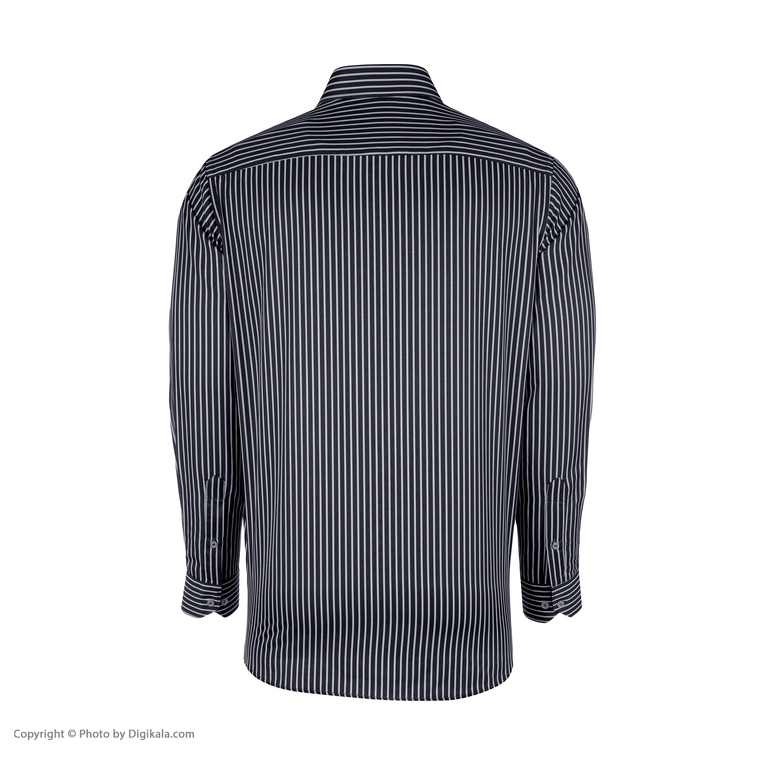 پیراهن آستین بلند مردانه ایکات مدل راه راه درشت ST1152172 -  - 4