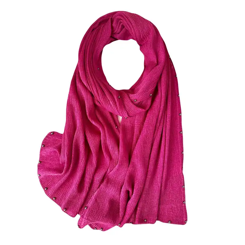 شال زنانه مدل پلیسه نخی پانچی