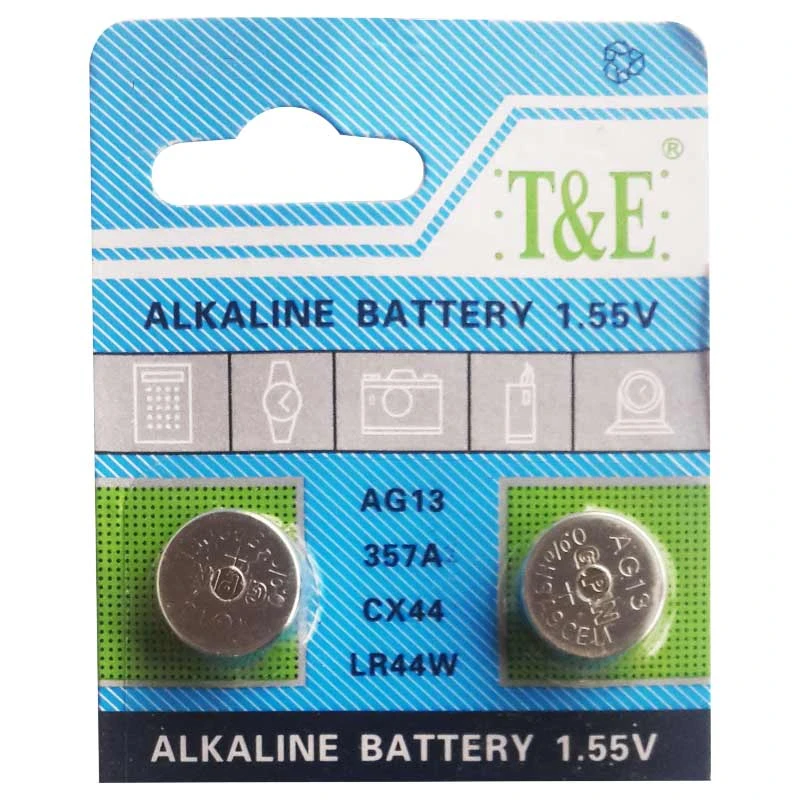 باتری ساعتی تی اند ای مدل LR44 AG13 بسته 2 عددی