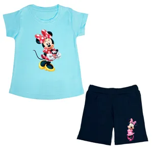 ست تی شرت و شلوارک دخترانه مدل Minnie Mouse BL