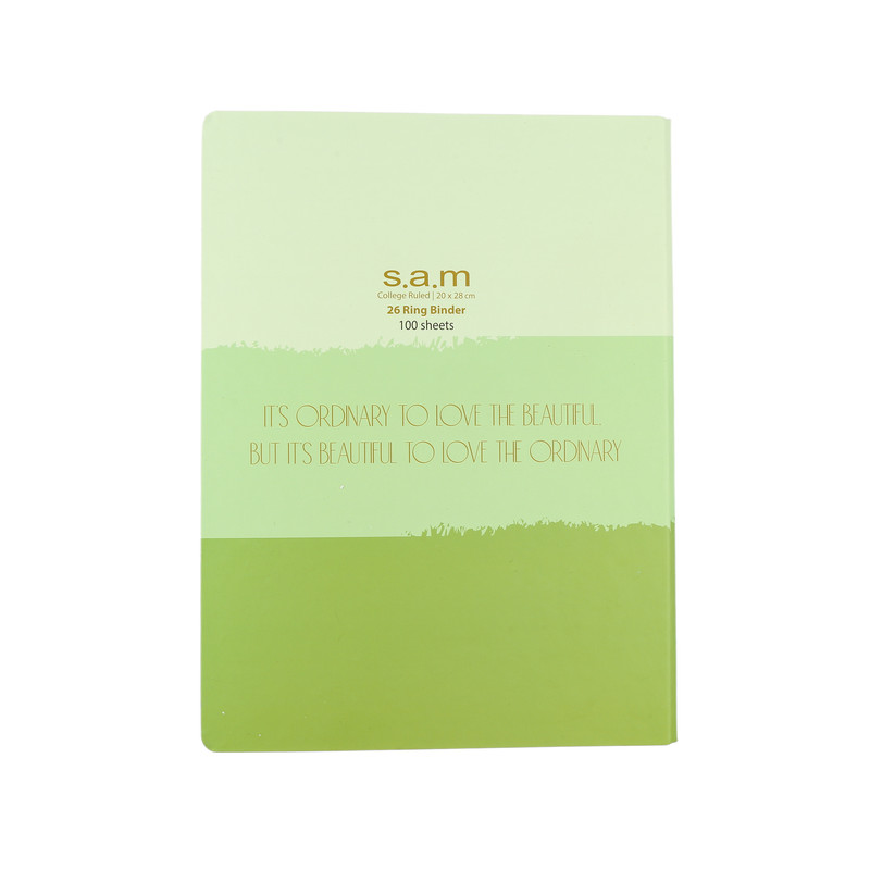 دفتر کلاسوری 100 برگ سم طرح طبیعت