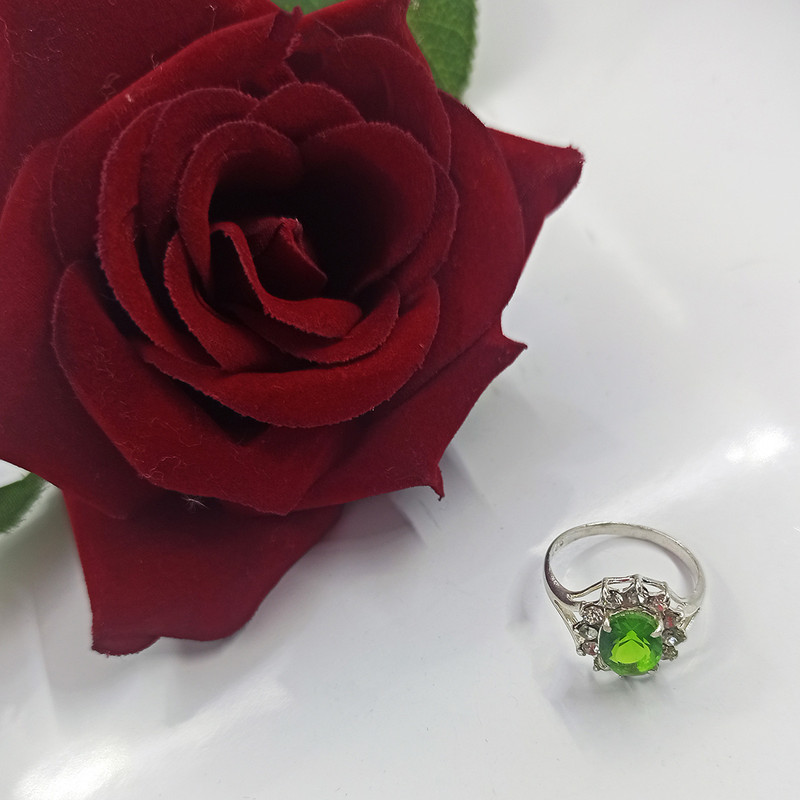 انگشتر نقره زنانه سلین کالا مدل زبرجد ce-k101