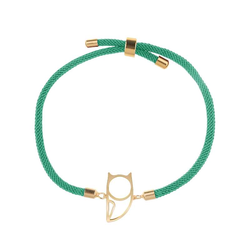 دستبند طلا 18 عیار زنانه مدوپد مدل جغد کد D35-10199