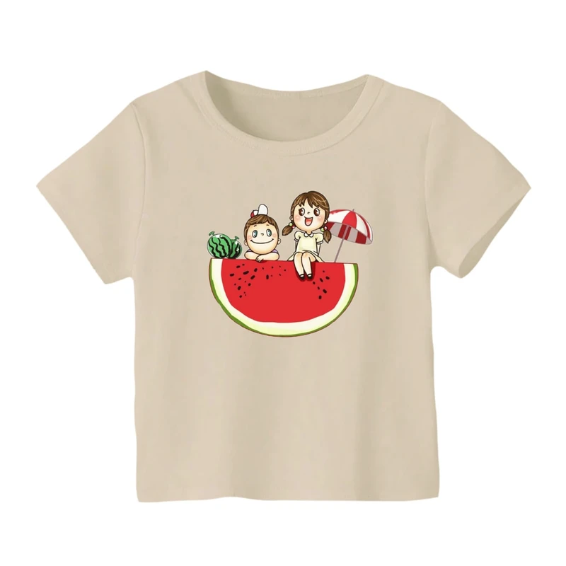 تی شرت آستین کوتاه بچگانه مدل بچه ها و هندوانه یلدایی کد 1