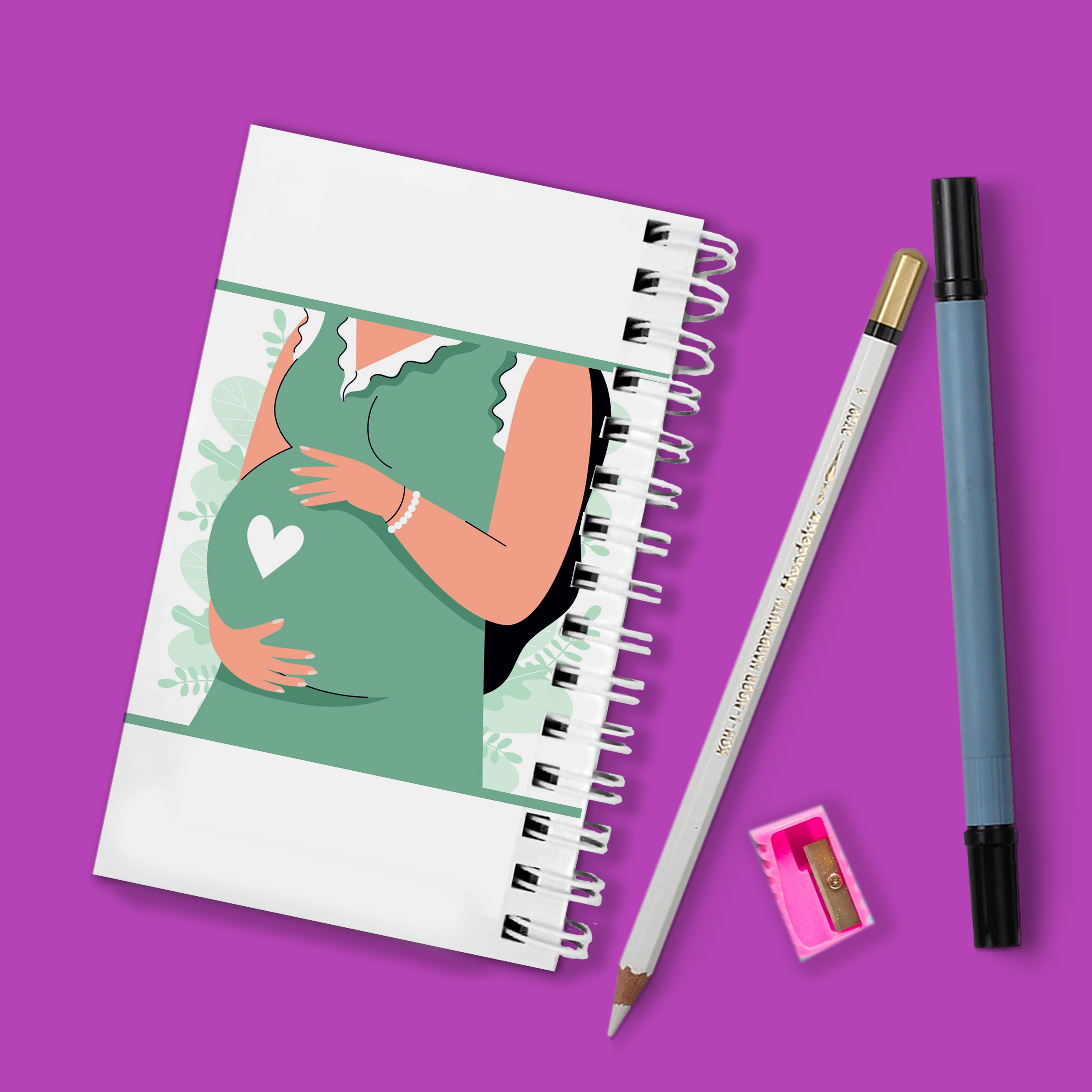 دفترچه یادداشت مدل to do list طرح عشق و بارداری کد 75686