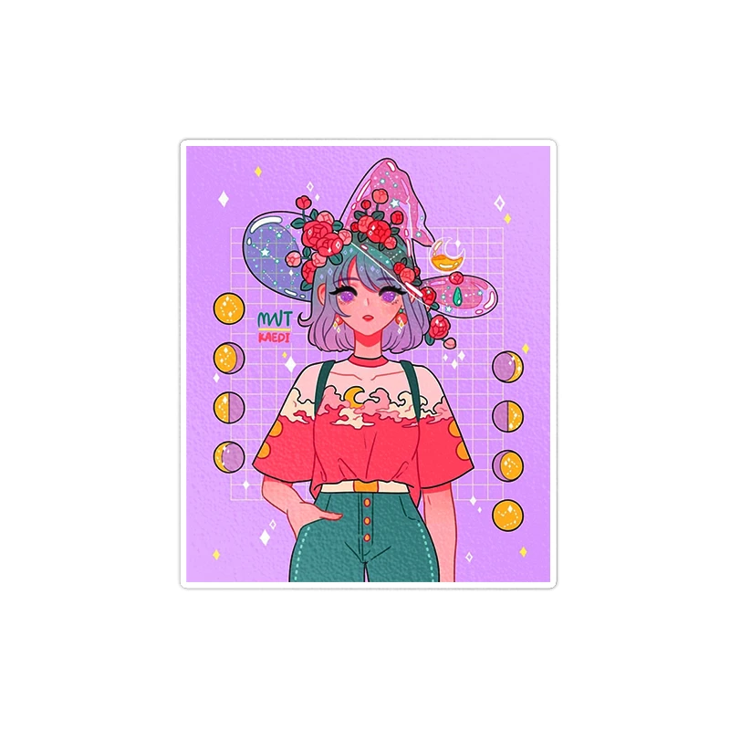   استیکر لپ تاپ ماسا دیزاین طرح GIRL مدل STKA0026