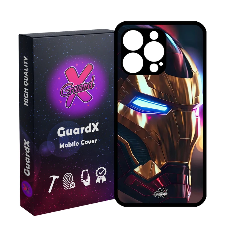 کاور گارد ایکس طرح Iron Man مدل Glass10604 مناسب برای گوشی موبایل اپل iPhone 13 Pro