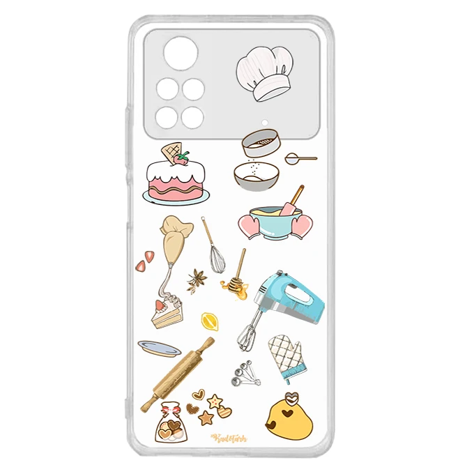 کاور طرح آشپزی مناسب برای گوشی موبایل شیائومی Poco M4 Pro