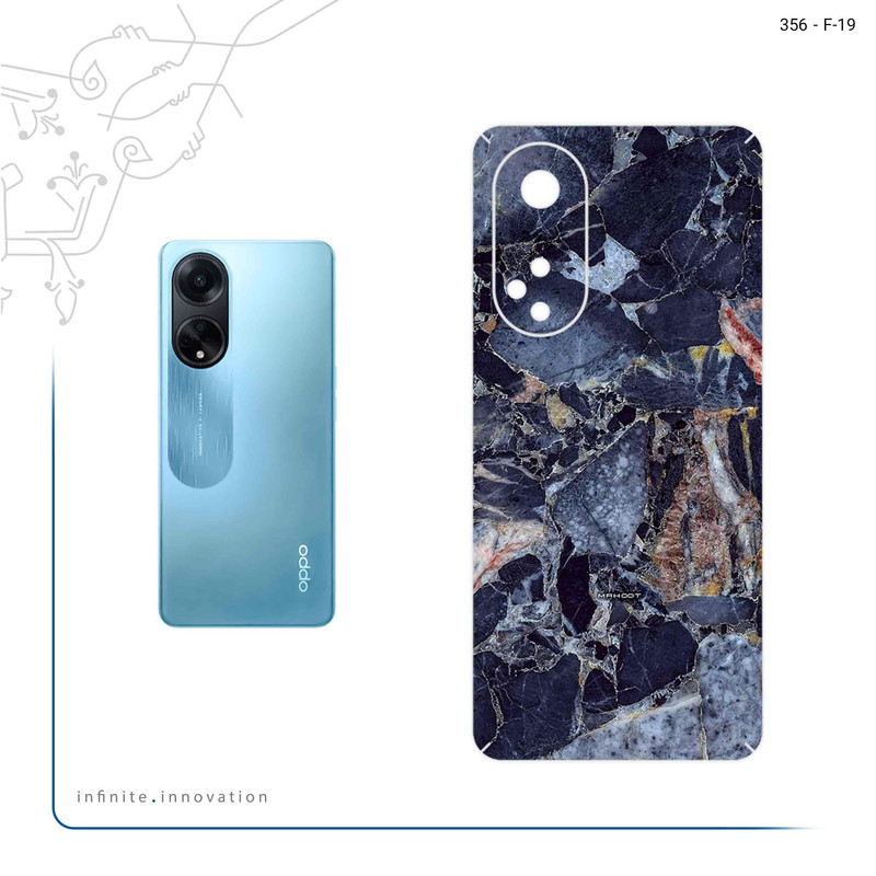 برچسب پوششی ماهوت مدل Broken black marble مناسب برای گوشی موبایل اپو A98