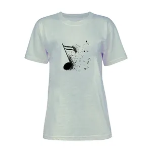 تی شرت آستین کوتاه زنانه مدل موزیک  کد K79 T