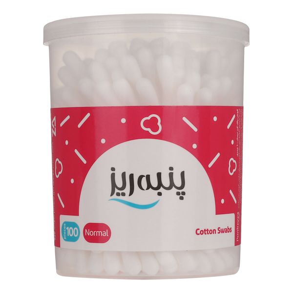 گوش پاک کن پنبه ریز مدل Normal بسته 100 عددی