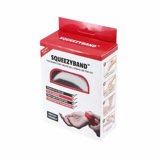دستبند نگهدارنده ژل ضد عفونی کننده اسکوئیزی بند مدل SQW