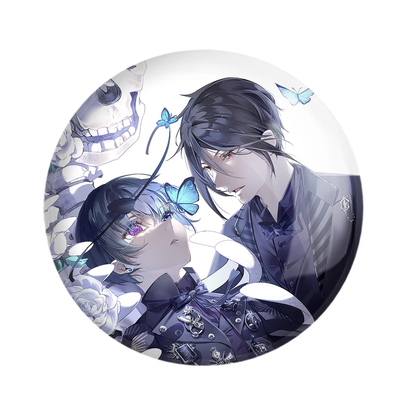 پیکسل خندالو مدل سباستین و شیل انیمه خادم سیاه کد 16326