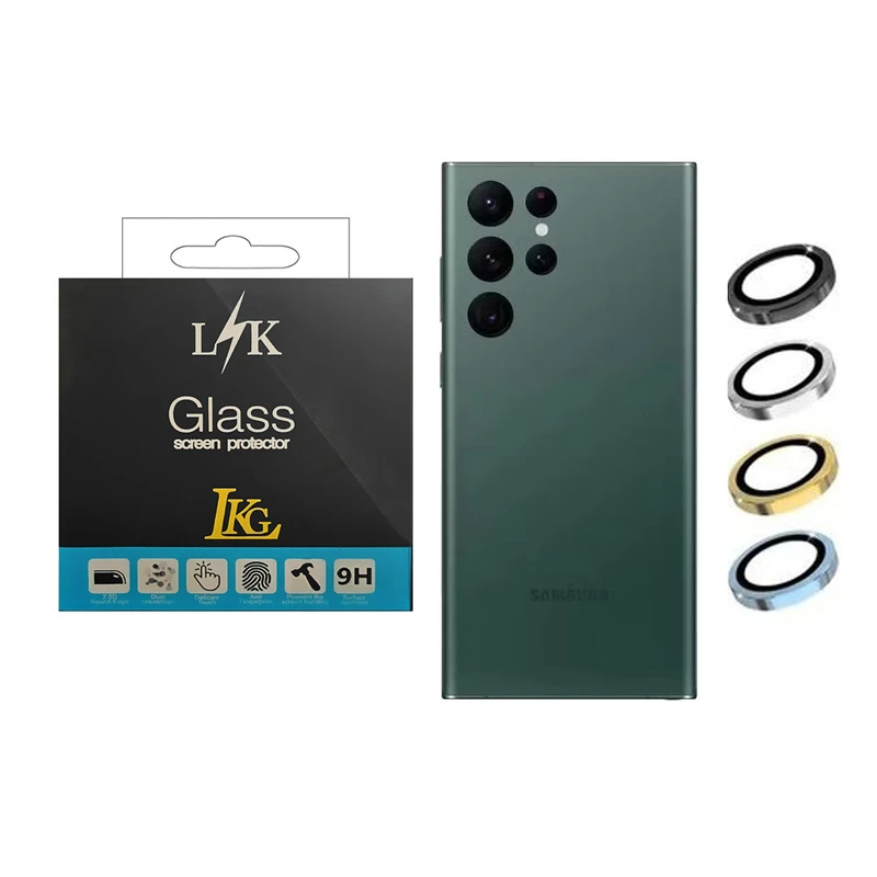 محافظ لنز دوربین ال کا جی مدل Ringi مناسب برای گوشی موبایل سامسونگ Galaxy S23 Ultra 5G