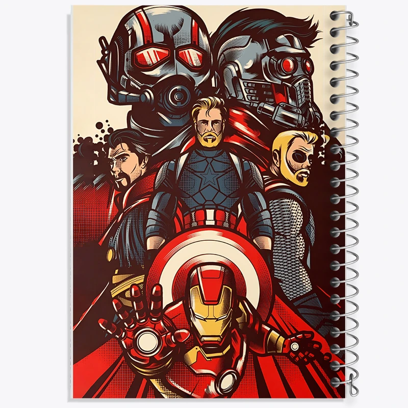 دفتر مشق 100 برگ خندالو طرح مارول (Marvel) کد N3476