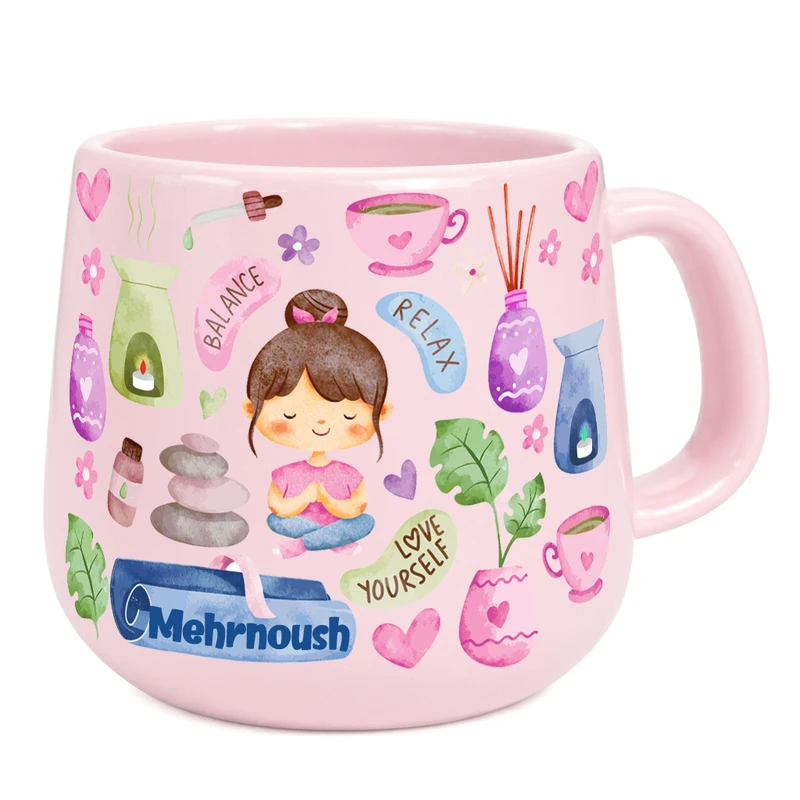 ماگ لاژید مدل اسم مهرنوش طرح جمله انگیزشی