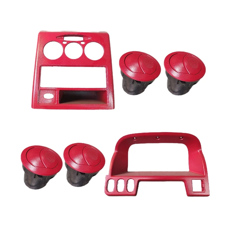 قاب پنل وسط و دریچه هوا کد SA12 مناسب برای پراید بسته 6 عددی