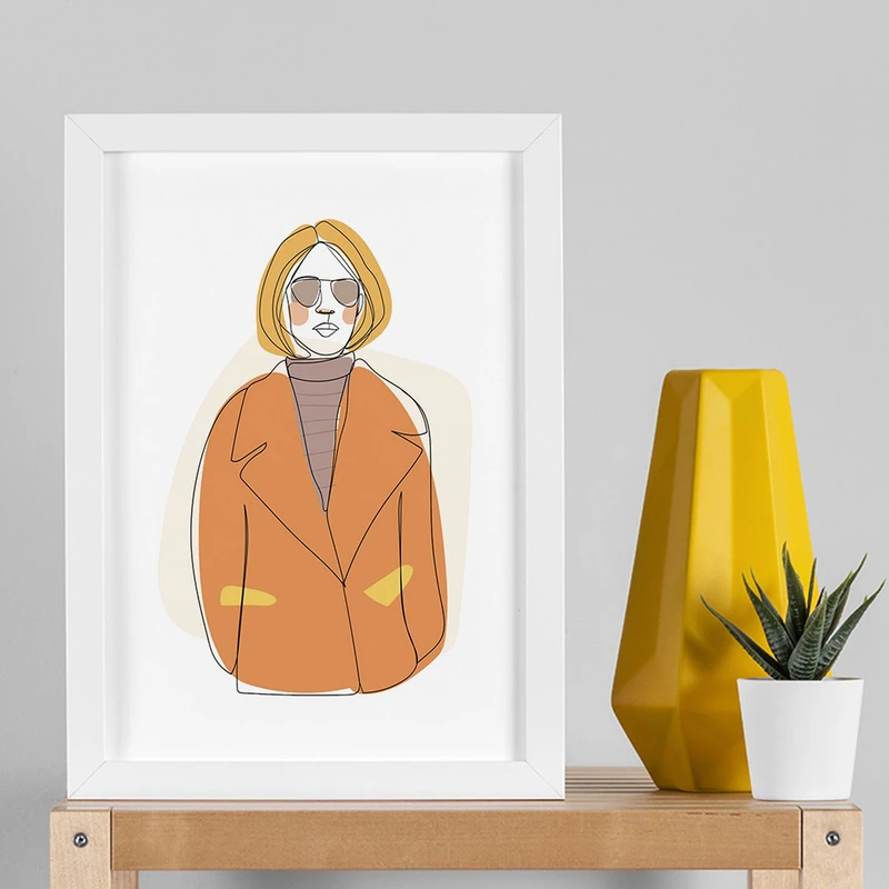 تابلو صبا طرح مدل دکوراتیو دخترانه کد 2735w