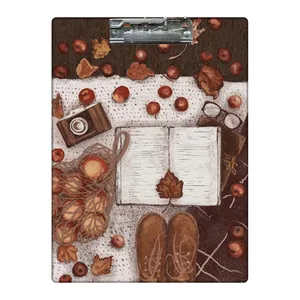 تخته شاسی طرح تم پاییزی عکاسی و انار کد  8535557 سایز A4