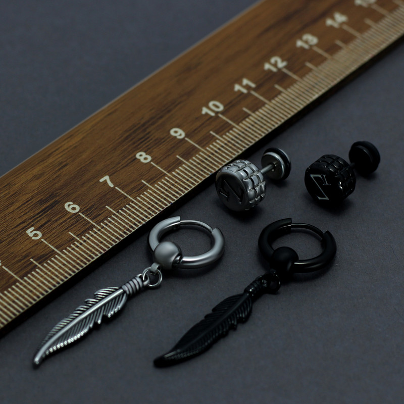 پیرسینگ گوش زنانه پایتخت مدل PS931_GO بسته دو عددی